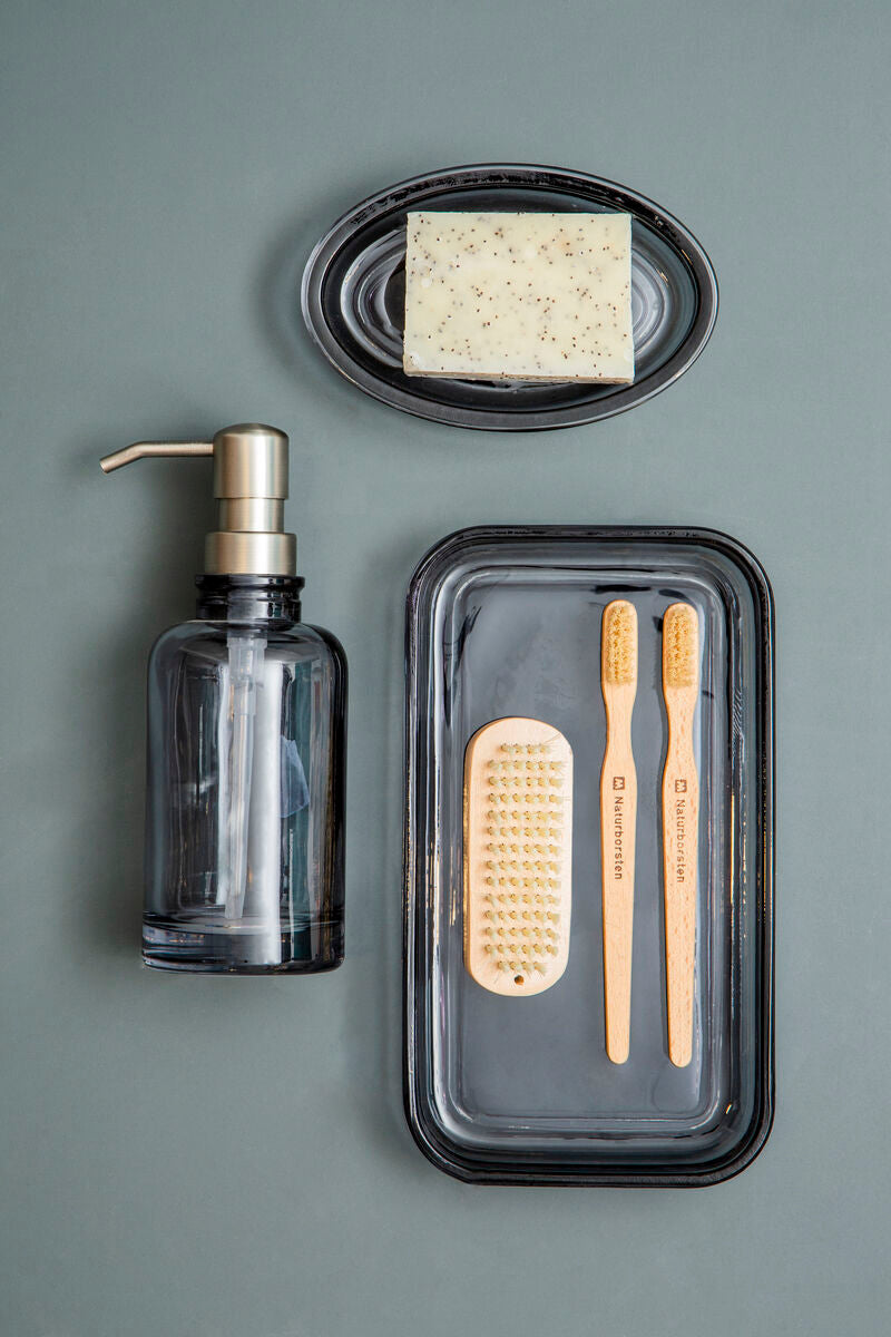 Orsina Ridley Glass Vanity Tray – Elegant Perfume and Jewelry Organizer