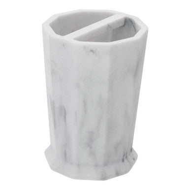 Orsina Riviera Two Compartment Toothbrush Holder | Modern Sink Organiser