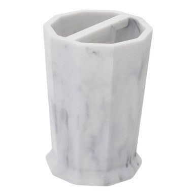 Orsina Riviera Two Compartment Toothbrush Holder | Modern Sink Organiser