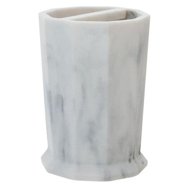 Orsina Riviera Two Compartment Toothbrush Holder | Modern Sink Organiser