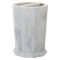 Orsina Riviera Two Compartment Toothbrush Holder | Modern Sink Organiser
