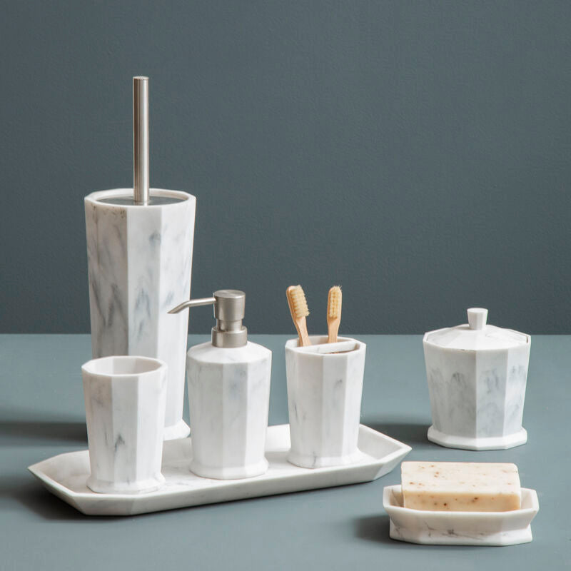 Orsina Riviera Two Compartment Toothbrush Holder | Modern Sink Organiser
