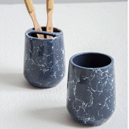 Orsina Bubble Marble Design Tumbler – Modern Bathroom & Makeup Organizer