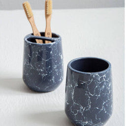 Orsina Bubble Marble Toothbrush Holder – Modern Bathroom Organizer