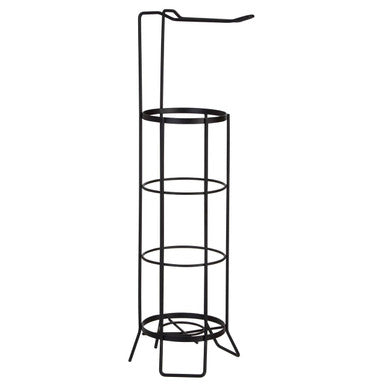 Orsina Linnea Black Toilet Roll Holder and Storer | Bathroom Storage