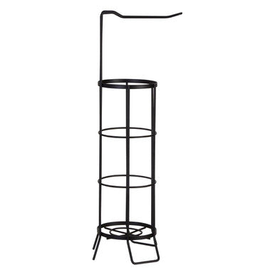 Orsina Linnea Black Toilet Roll Holder and Storer | Bathroom Storage
