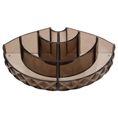 Orsina Beauty Semi Round Black Cosmetic Organiser | Makeup Storage