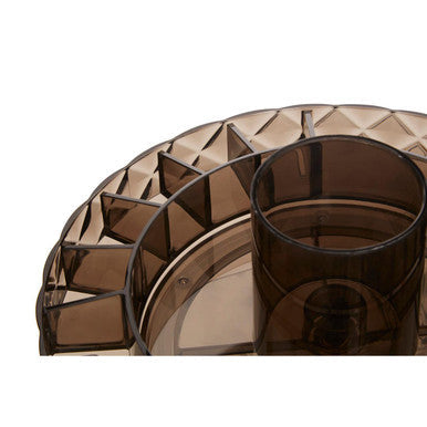 Orsina Rotating Makeup Organiser – Luxury Black Cosmetic Storage