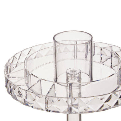 Orsina 2-Tier Rotating Makeup Organiser | Revolving Cosmetic Storage