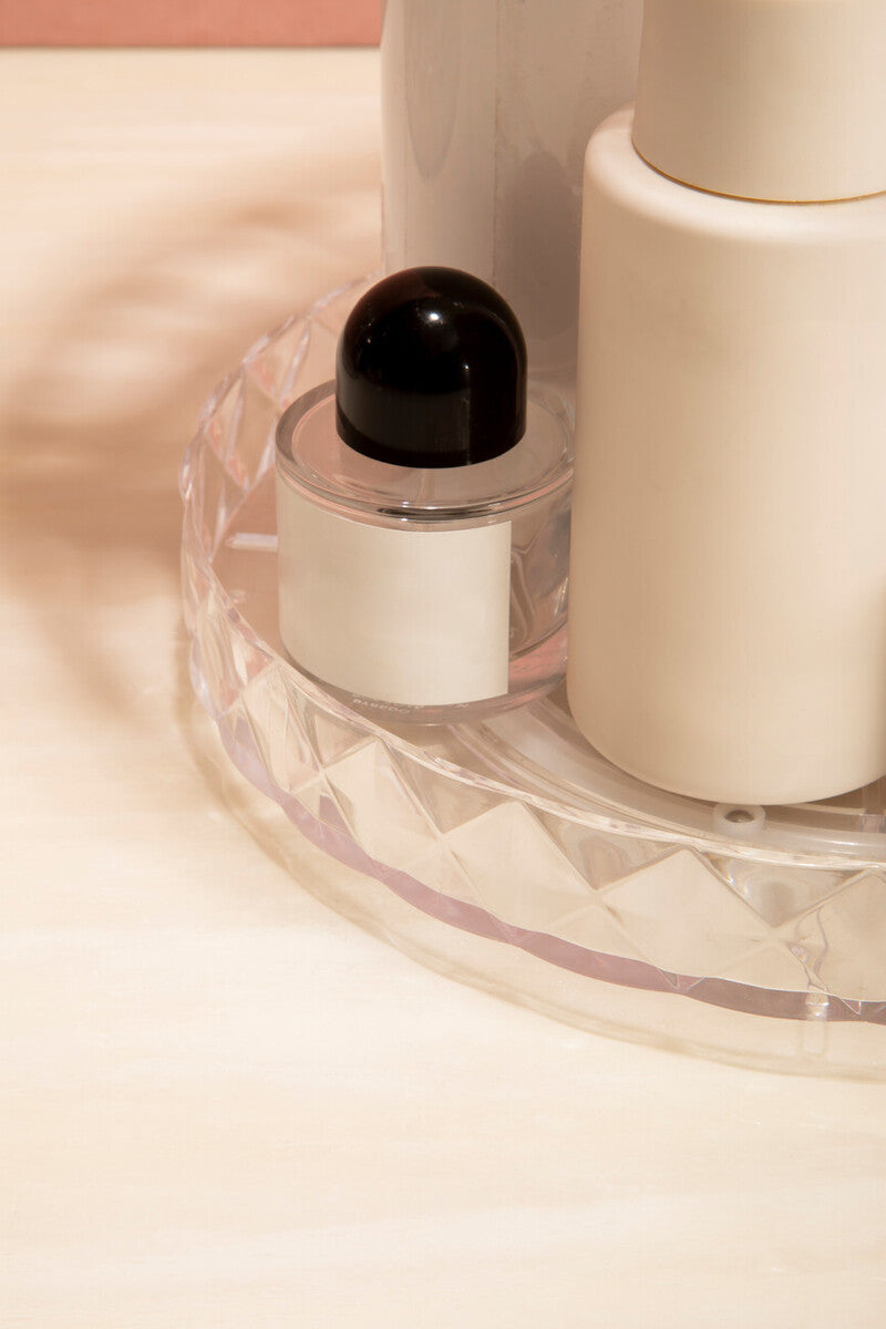 Orsina 3-Tier Rotating Makeup Organiser | Revolving Cosmetic Storage