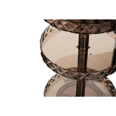 Orsina 3-Tier Rotating Makeup Organiser | Black Cosmetic Storage