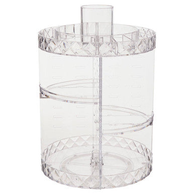 Orsina 3-Tier Rotating Makeup Organiser – Round Revolving Vanity Storage