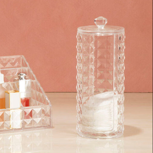 Orsina Cotton Pad Holder – Minimalist Bathroom Vanity Organiser