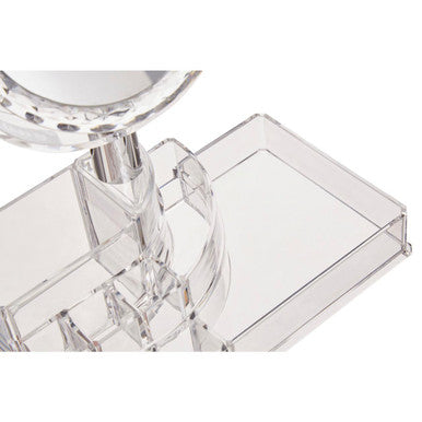 Orsina Beauty Cosmetic Organiser with Mirror | Modern Makeup Storage