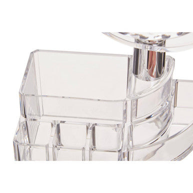 Orsina Beauty Cosmetic Organiser with Mirror | Modern Makeup Storage