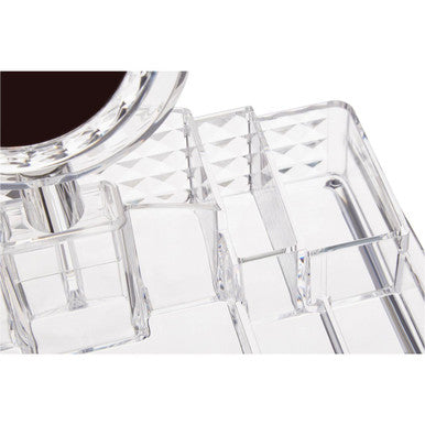 Orsina Cosmetic Organiser with Mirror – Makeup & Vanity Storage Box