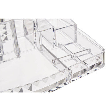 Orsina Cosmetic Organiser with Mirror – Makeup & Vanity Storage Box
