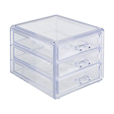 Orsina Makeup Cosmetic Organiser with 3 Drawers | Vanity Storage