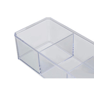 Orsina 3 Compartment Cosmetics Organiser with Lid | Modern Makeup Storage