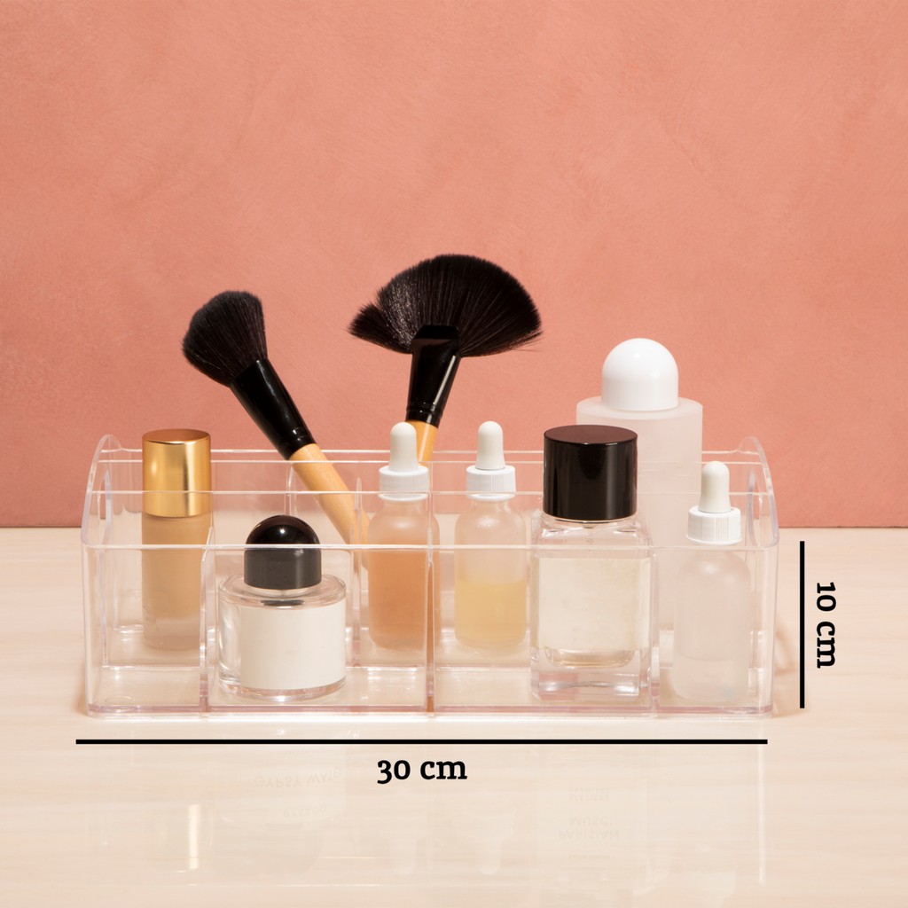 Orsina Beauty Cosmetics Organiser | 10 Compartment Makeup Storage