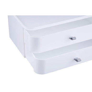 Orsina Beauty 2 Drawer Cosmetics Organiser | Modern Makeup Storage