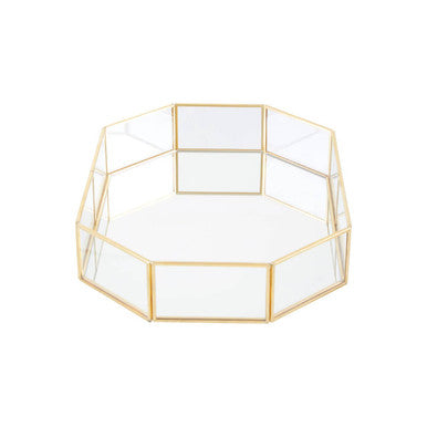 Orsina Vintage Glass Octagonal Jewellery Tray | Luxury Trinket Dish