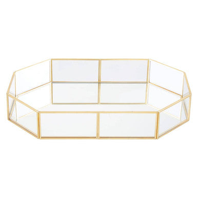 Orsina Vintage Glass Octagonal Jewellery Tray | Luxury Trinket Dish