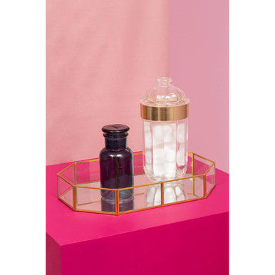 Orsina Vintage Glass Octagonal Jewellery Tray | Luxury Trinket Dish