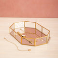 Orsina Vintage Glass Octagonal Jewellery Tray | Luxury Trinket Dish