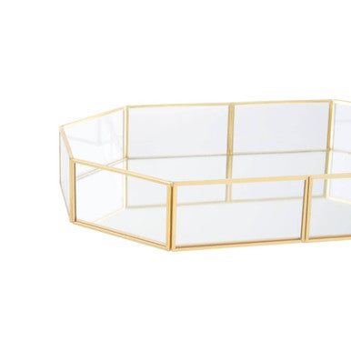 Orsina Vintage Glass Octagonal Jewellery Tray | Luxury Trinket Dish