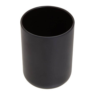 Orsina Canyon Black Bathroom Tumbler – Modern Minimalist Cup for Vanity