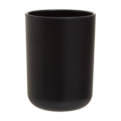 Orsina Canyon Black Bathroom Tumbler – Modern Minimalist Cup for Vanity