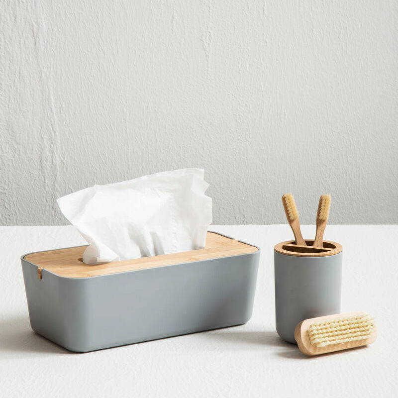 Orsina Canyon Grey Toothbrush Holder – Modern Minimalist Bathroom Storage