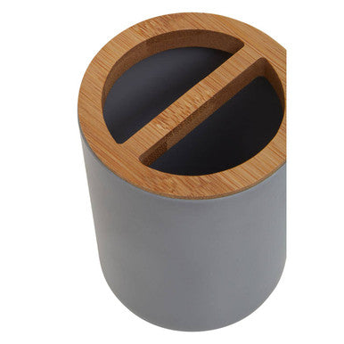 Orsina Canyon Grey Toothbrush Holder – Modern Minimalist Bathroom Storage