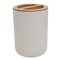 Orsina Canyon White Toothbrush Holder – Modern Ceramic Bathroom Organizer