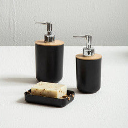 Orsina Canyon Black Lotion Dispenser – 500ml Refillable Soap Pump