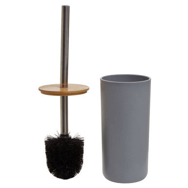 Orsina Canyon Grey Toilet Brush Holder – Slim Modern Bathroom Storage