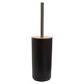 Orsina Canyon Black Toilet Brush Holder – Modern Cylindrical Design