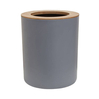 Orsina Canyon Grey Dust Bin – Round Modern Bathroom Wastebasket