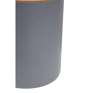 Orsina Canyon Grey Dust Bin – Round Modern Bathroom Wastebasket