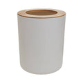 Orsina Canyon White Dust Bin – Round Open-Top Bathroom Wastebasket