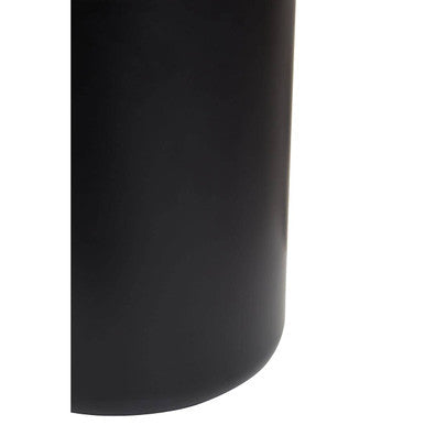 Orsina Canyon Black Dust Bin – Matte Round Open Top Wastebasket