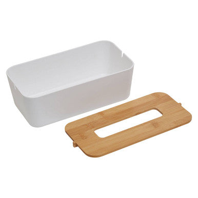 Orsina Canyon White Tissue Box – Modern Rectangle Tissue Holder