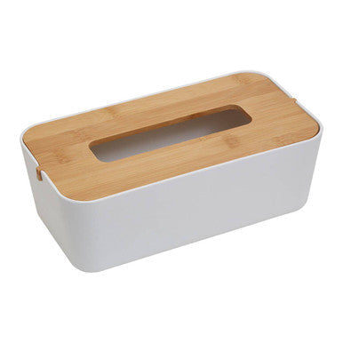 Orsina Canyon White Tissue Box – Modern Rectangle Tissue Holder