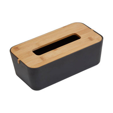 Orsina Canyon Black Tissue Box – Matte Rectangular Tissue Holder