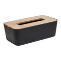 Orsina Canyon Black Tissue Box – Matte Rectangular Tissue Holder