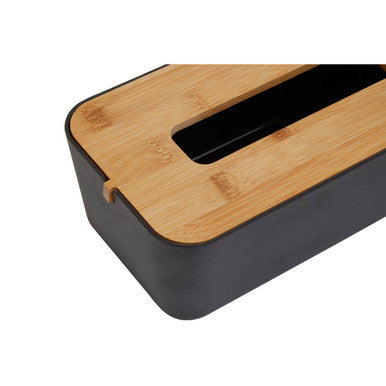 Orsina Canyon Black Tissue Box – Matte Rectangular Tissue Holder