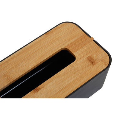 Orsina Canyon Black Tissue Box – Matte Rectangular Tissue Holder