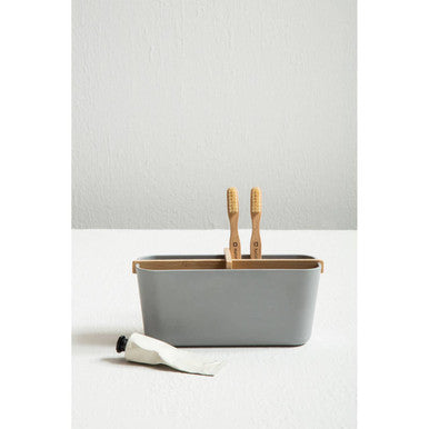 Orsina Canyon Grey 4 Section Organiser – Modern Desk & Vanity Tray