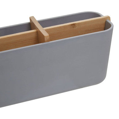 Orsina Canyon Grey 4 Section Organiser – Modern Desk & Vanity Tray